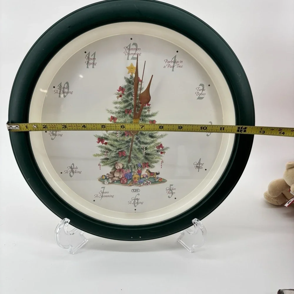 Tozaj‎ Wall Clock 12 Days of Christmas Musical Singing Lighted 13